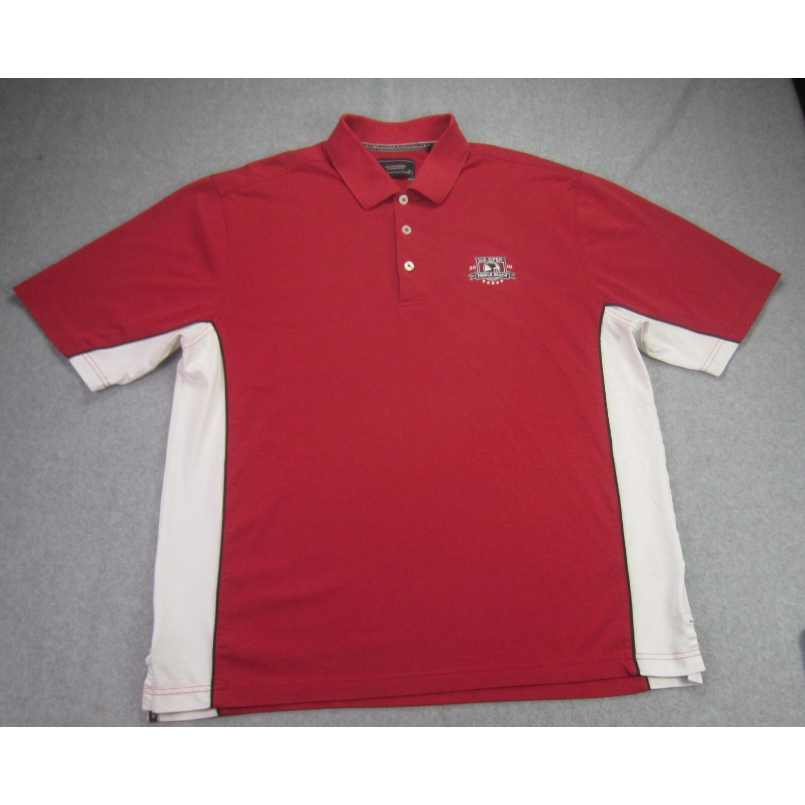 Pebble Beach 2010 Us Open Mens Xl Polo Shirt Red Ashworth Golf Championship